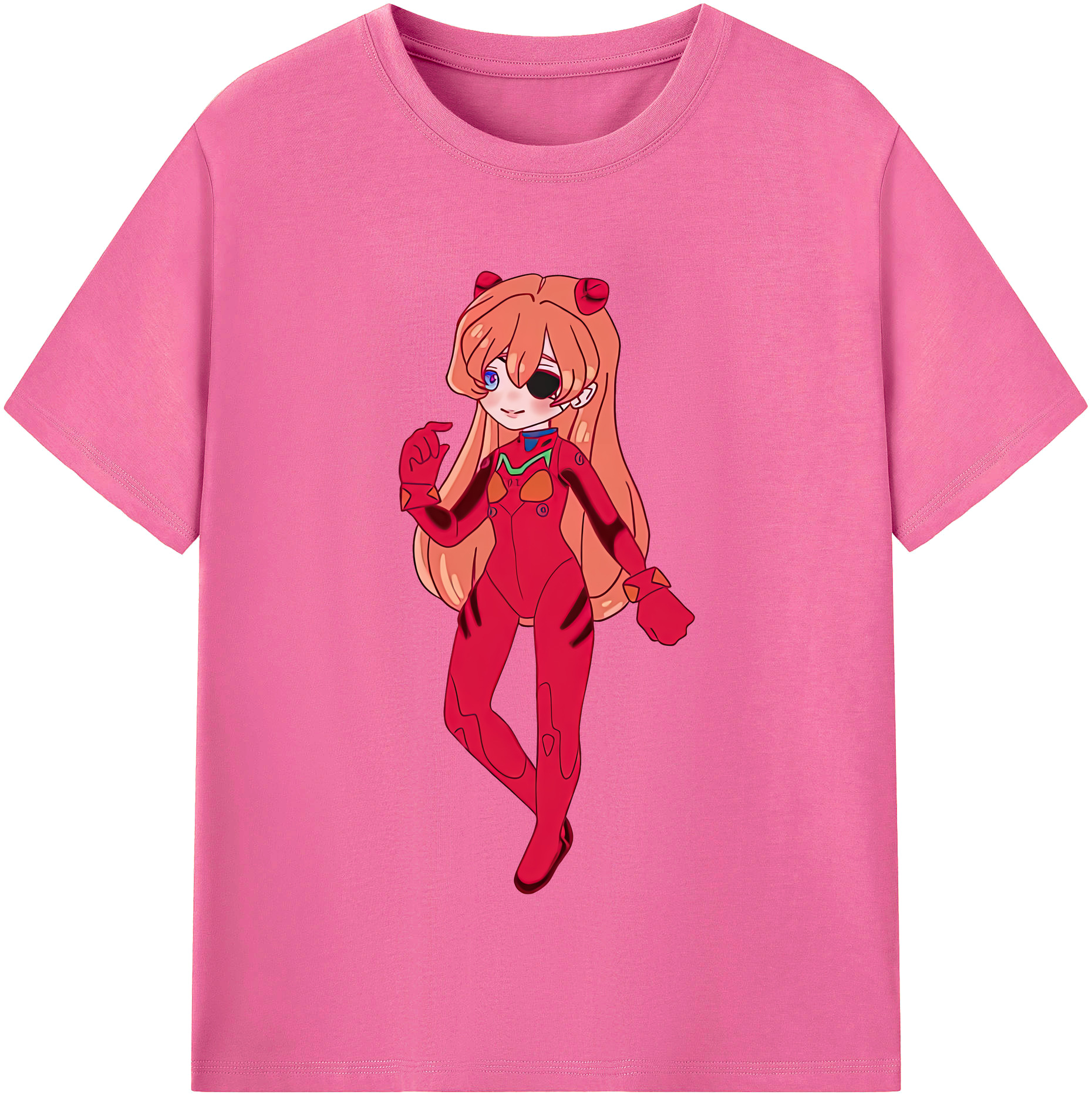 （画像用） EVA 新世紀エヴァンゲリオン レディースカジュアルプリントTシャツ（綿100％）